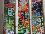 Graffiti-Art Trilogie von Schüler der Theresia-Scherer-Schule